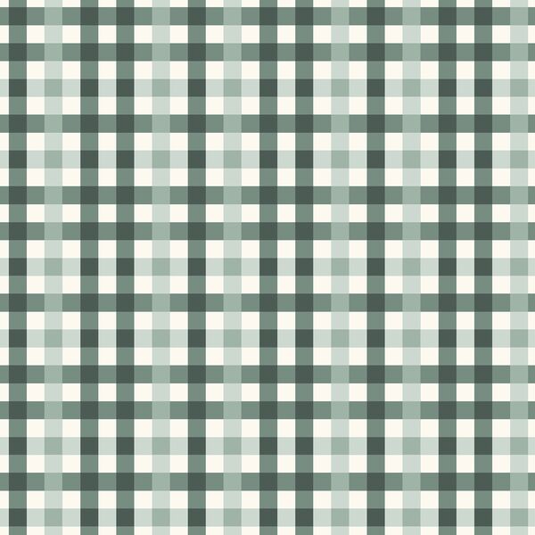 Woodland Gingham in Forest