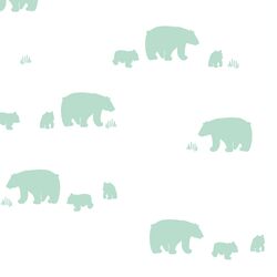 Bear Silhouette in Mint