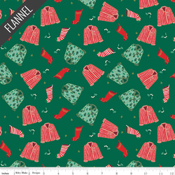 Christmas Pajamas Flannel in Green