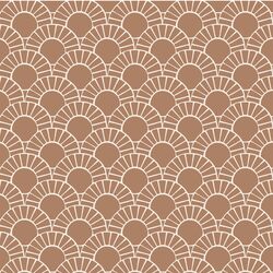 Mosaic Sun Tile in Maple Brown