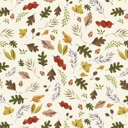 Big Leaves in Ivory