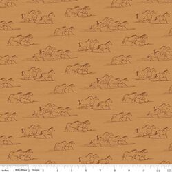 Horse Toile in Ochre