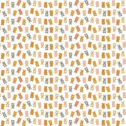 Small Gummy Bears in White