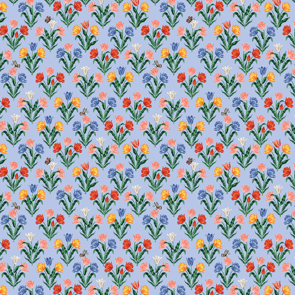 Tulips in Light Blue