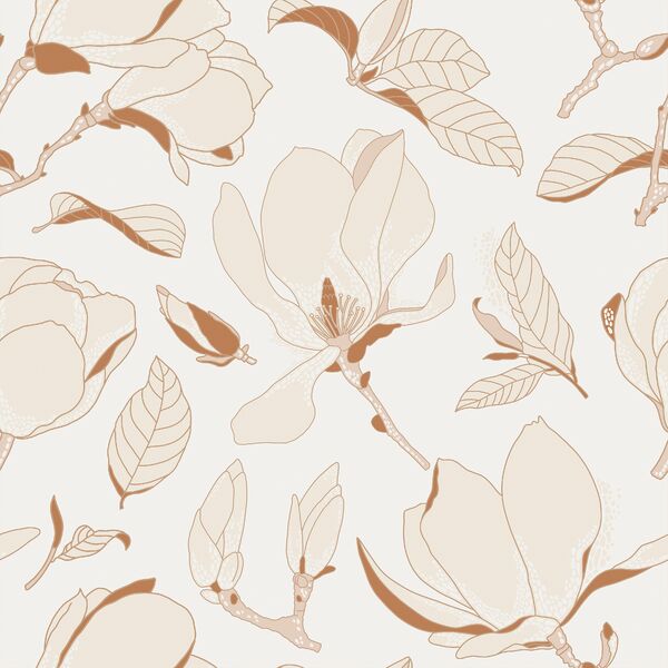 Magnolia Bloom in Off White