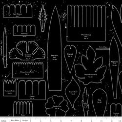 Posie Patterns in Black