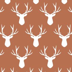Stag Silhouette in Terracotta
