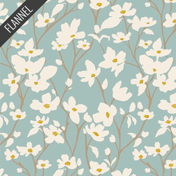 Dogwood Flannel in Skylight