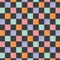Rainbow Checkerboard in Onyx