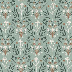 Floral Wilderness in Mint