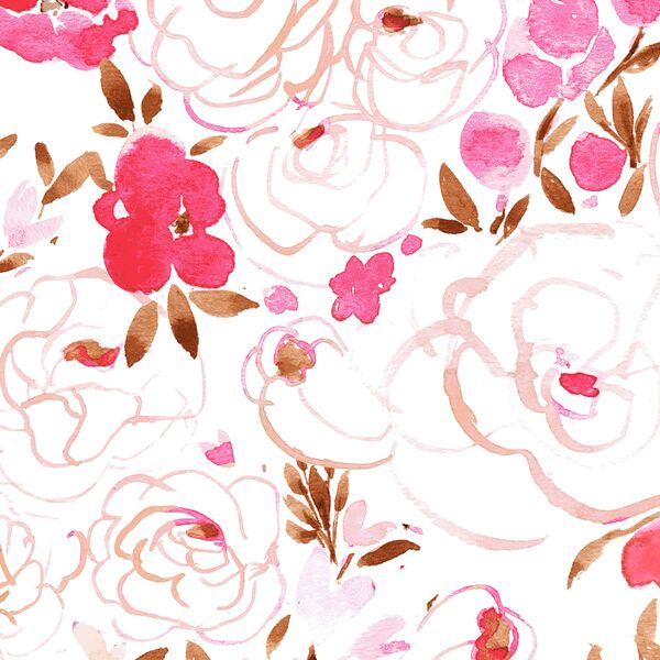 Large Cece Heart Floral in Valentine