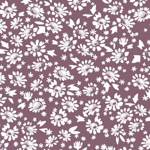 Daisies in Mulberry