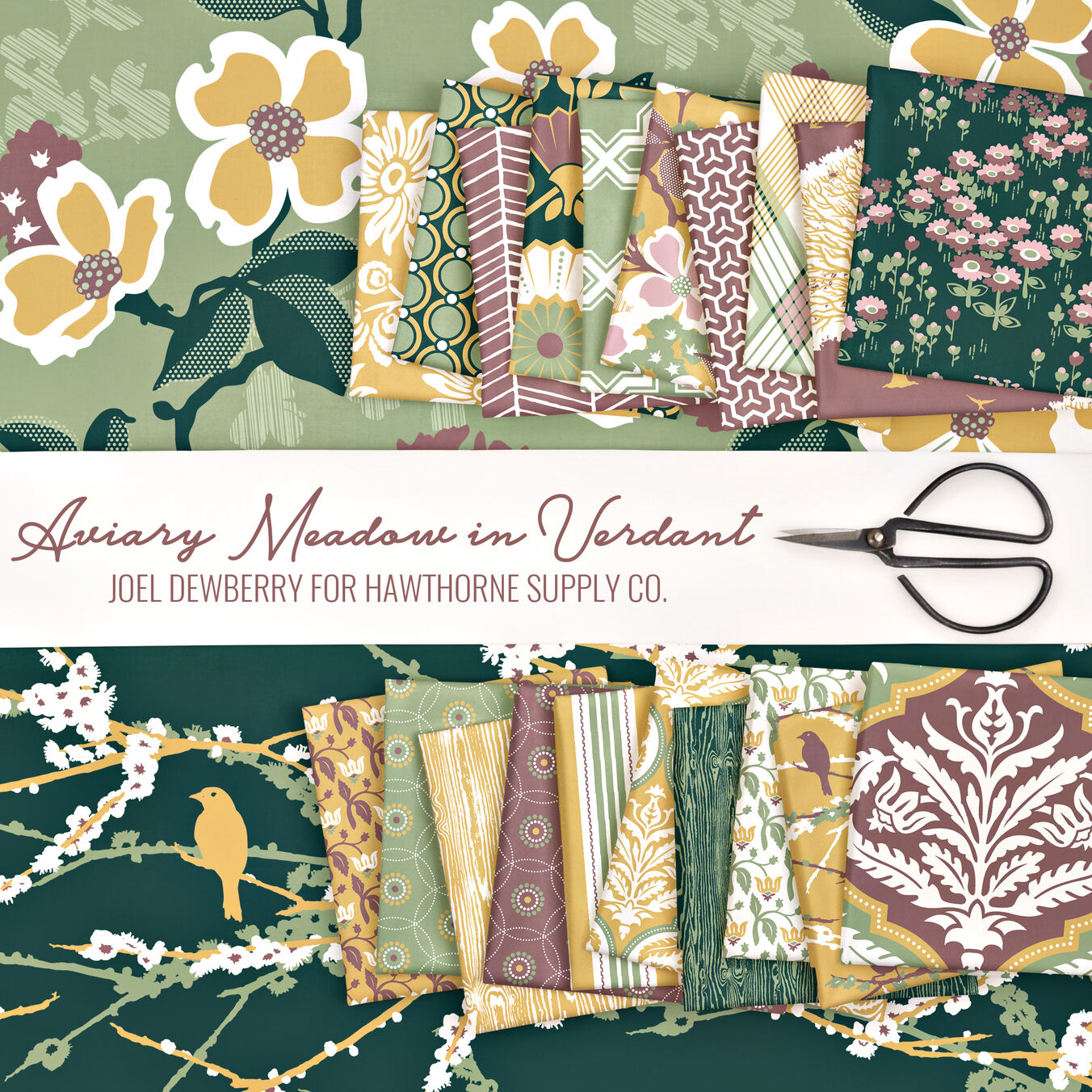 Aviary Meadow in Verdant Poster Image