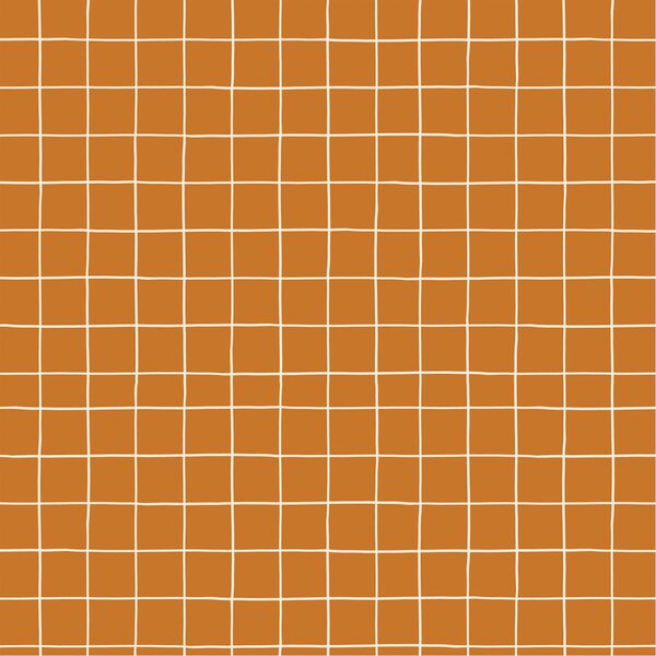 Haunted Check in Burnt Orange