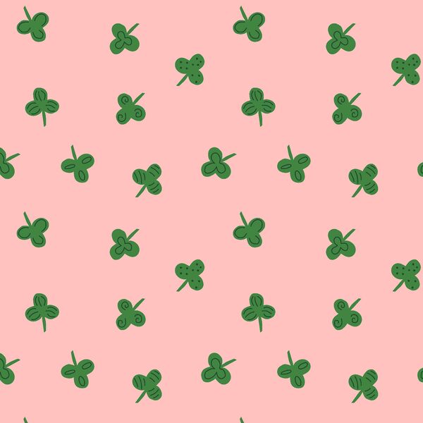 Scattered Clover in Pink Carnation