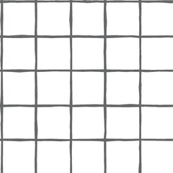 Windowpane in Charcoal on White