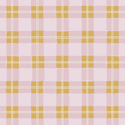 Tartan Plaid in Lilac and Honeybee