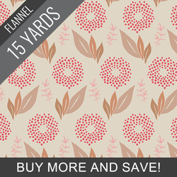 Clayflower Flannel in Sweet - 15 Yard Bolt
