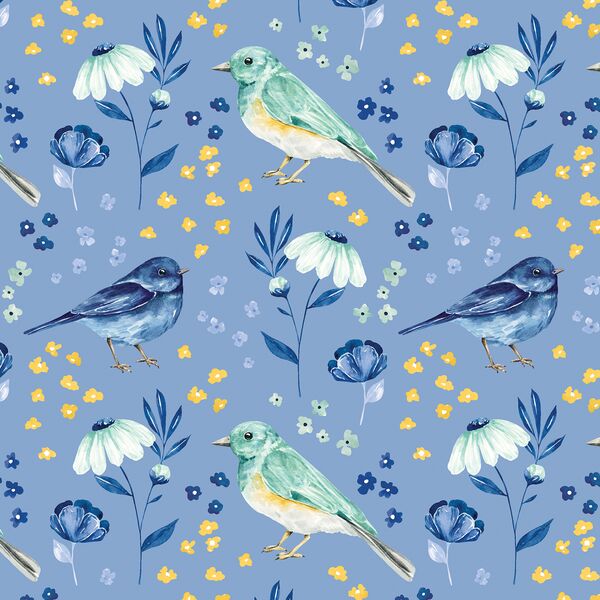 Avian Garden in Blue Jay