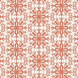 Little Snowflakes in Candy Cane on Ivory