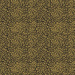 Small Leopard in Gold Glow on Autumn Brown