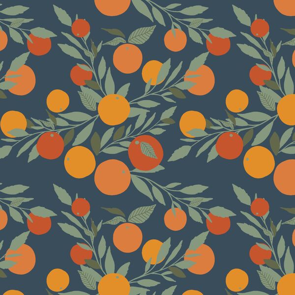 Little Tangerines in Navy