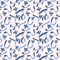 Ribbons and Bows in Navy
