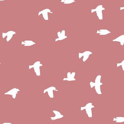 Flock Silhouette in Berry