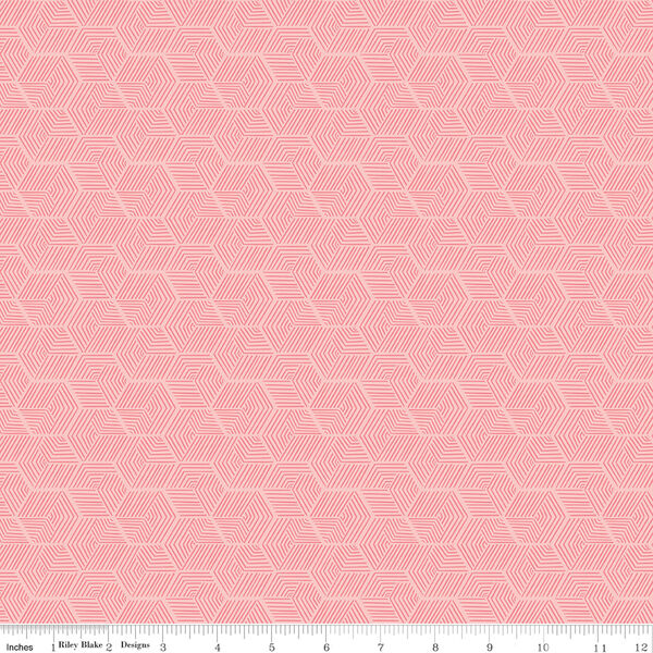 Hexagon Texture in Pink