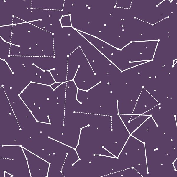Star Charts in Aubergine