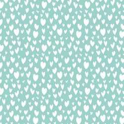 Hearts in Aqua