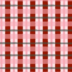 Large Rustic Plaid in Cranberry
