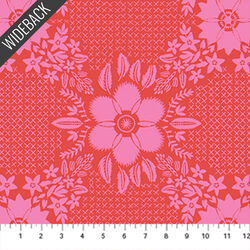 Embroidery Wideback in Strawberry