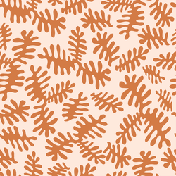 Matisse Floral in Caramel on Pink Glow