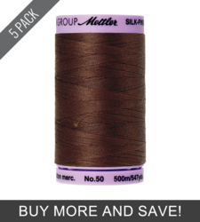 Friar Brown (9104-0173) - Silk Finish Cotton 50wt - 547 Yards (5 Pack)