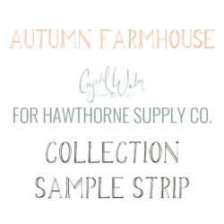 Autumn Farmhouse Sample Strip