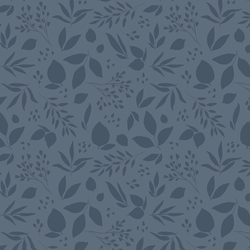 Leaves Silhouette in Light Navy