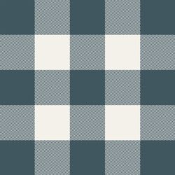Thick Plaid in Night Blue