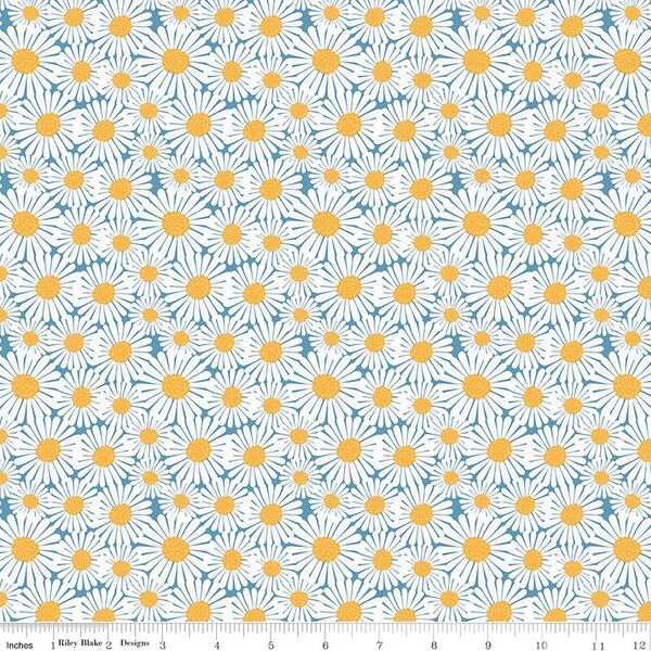 Daisies in Blue