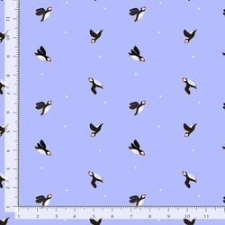 Puffins in Thistle