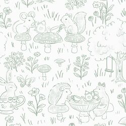 Tonal Tea Party in Misty Green