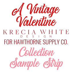 A Vintage Valentine Sample Strip