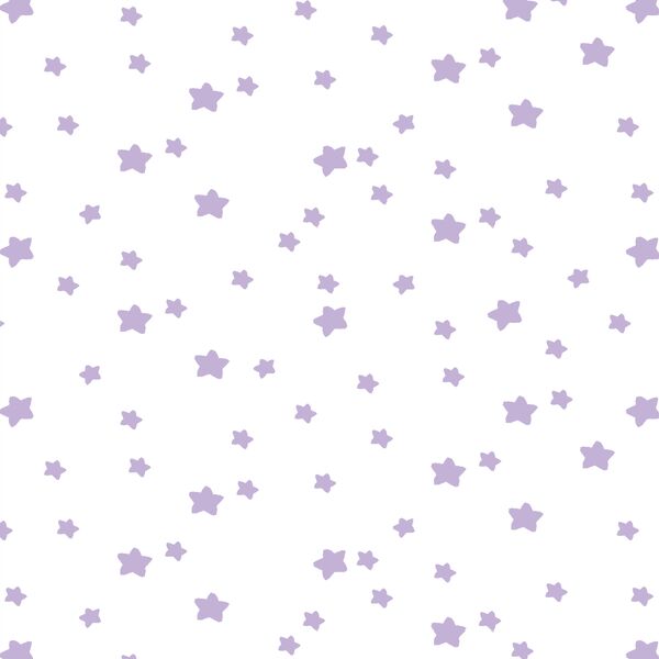 Star Light in Lilac on White