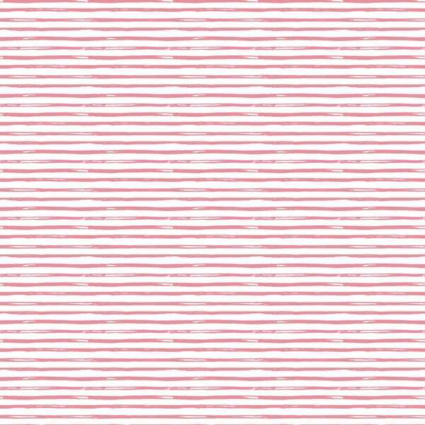 Little Watercolor Stripes in Deep Rosy Pink