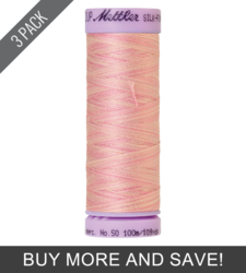 So Soft Pink (9075-9837) - Silk Finish Cotton Multi 50wt - 109 Yards (3 Pack)