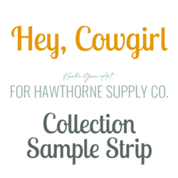 Hey, Cowgirl Sample Strip
