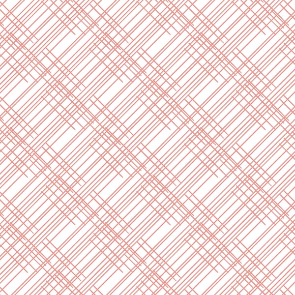 Thatched in Tulip on White