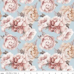 Peonies in Blue