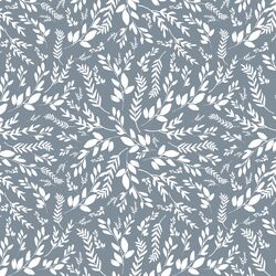 Small Wild Foliage in Winter Blue