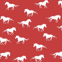 Horse Silhouette in Geranium